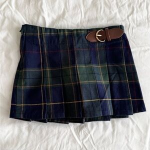 Hope & Henry Plaid Mini Skirt NWT 12-18M